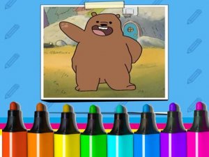We Bare Bears: How to Draw Grizzly Online Game