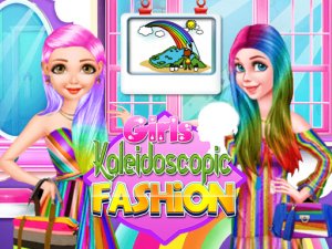 Girls Kaleidoscopic Fashion Dress Up Game