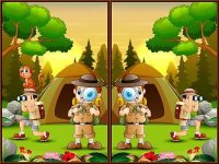 Spot 5 Differences Camping Puzzle Game