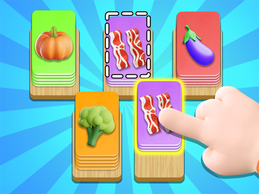 Food Card Sort Puzzle Game