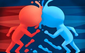 Blue And Red Man: Crowd Runner Online Game