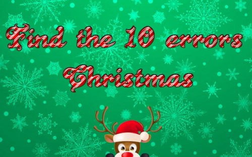 Find 10 Errors: Christmas Challenge