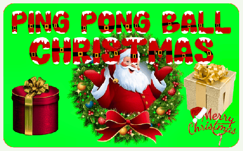 Ping Pong Ball Christmas - Holiday Bounce Game