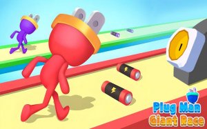 Plug Man Giant Race - Battery Arcade Runner Online Game